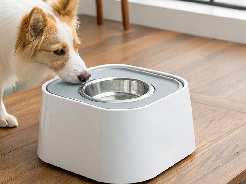 貓狗防傾喂食盆注塑